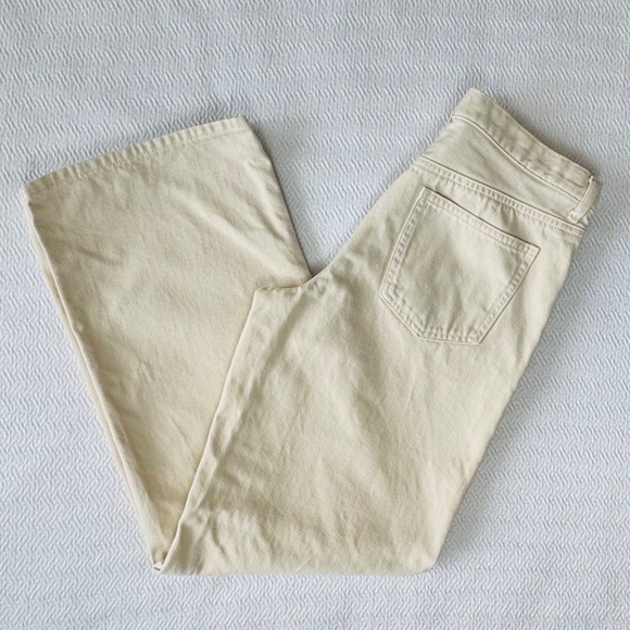 Uniqlo Low Rise Baggy Jeans in Natural Colour, Size W24 L31 - Picture 1 of 9